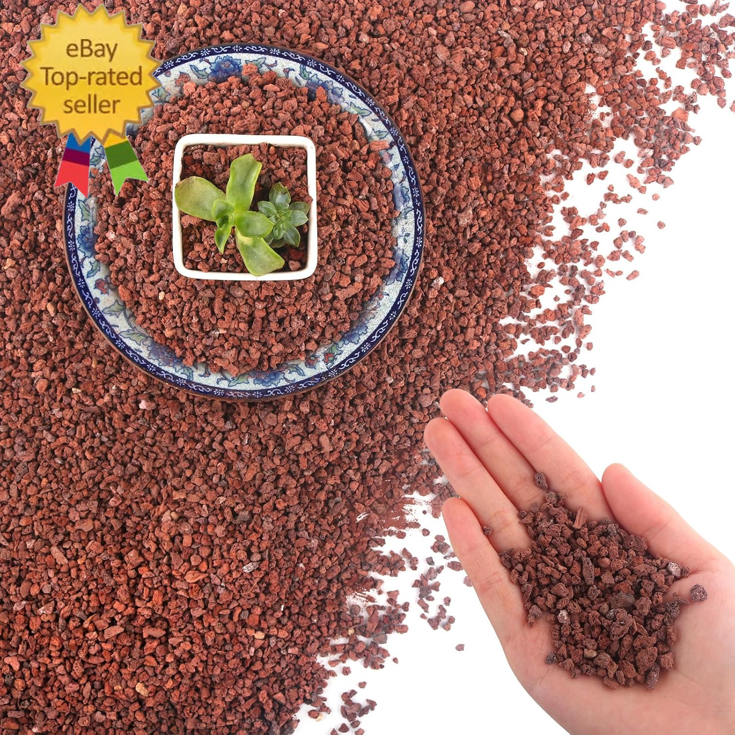 45Lb Horticultural Lava Rock - Succulent Soil Amendment, Decorative Cactus Soil gallery