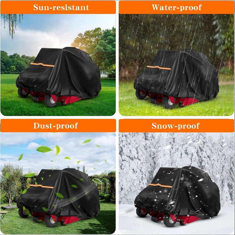 Zero-Turn Mower Cover, Heavy Duty 600D Polyester Oxford, UV, Dust, Dirt and Wind gallery