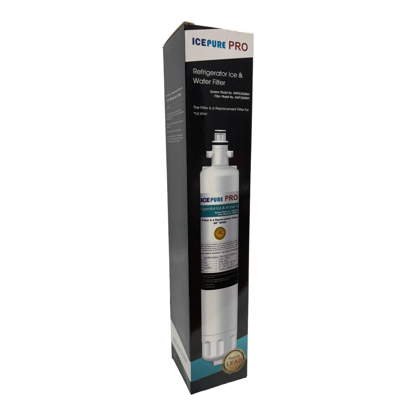 IcePure Pro Replaces GE Refrigerator Ice & Water Filter RPWF Replacement gallery