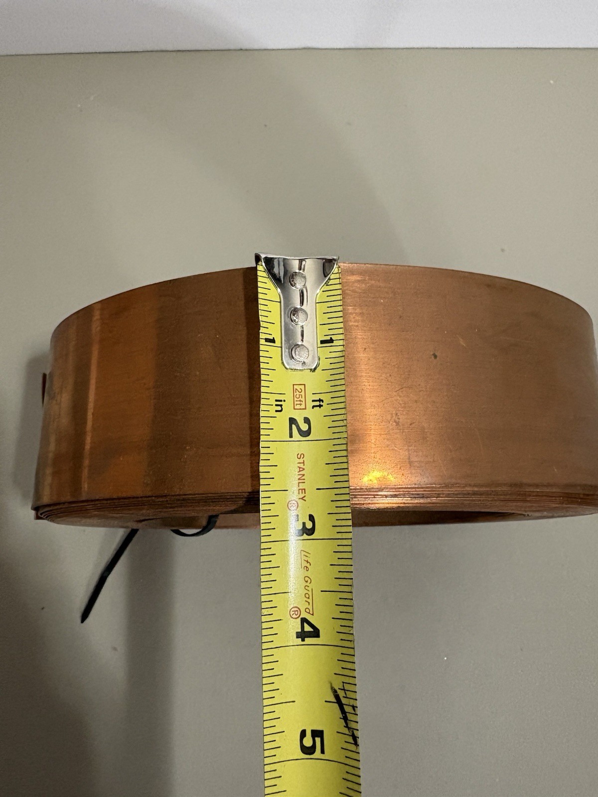 Huge Roll Copper Flashing Strip 2.5 Inch 2 1/2” - 23+ Pounds of Copper - L@@K!!! gallery