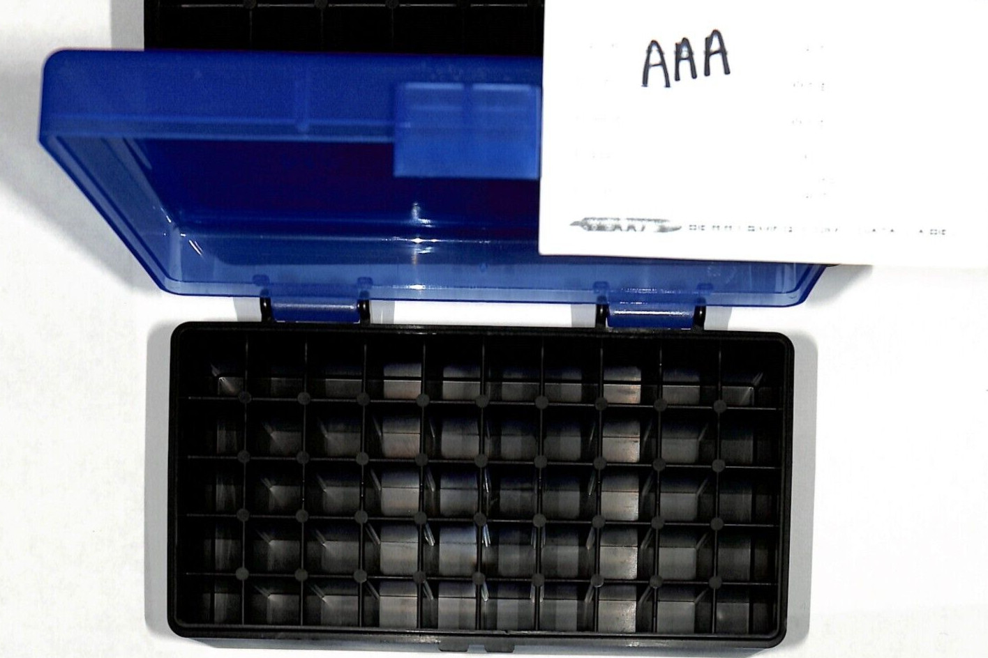 AA & AAA Battery Plastic Storage Containers HOLDS 50 BATTERIES EACH (BLUE) gallery