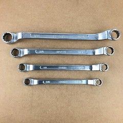 Sears Offset Double Box End Wrench Set 12 Pt BF 1/2″-13/16″ SAE Craftsman Japan