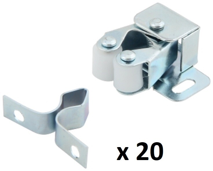 Double Roller Catch with Prong for Cabinet Doors,Cabinet Latch By Silverline 20P gallery