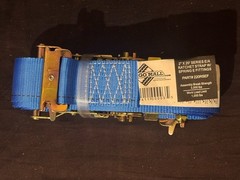 DC Cargo E Ratcheting Straps Cargo Tie-Down Blue 2″ x 20 Ft 220RSEF 3,000 LBS ..
