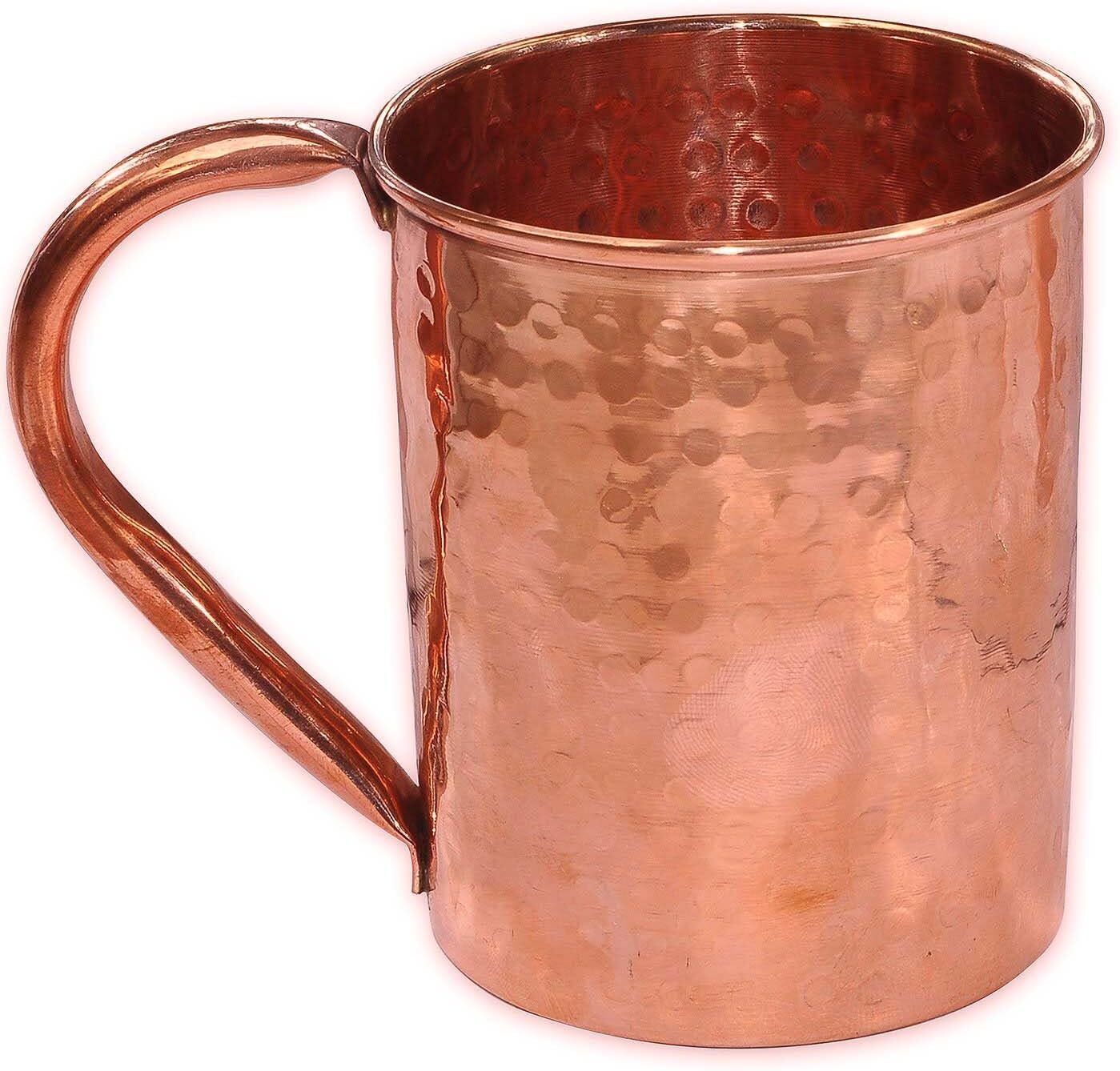Pure Copper Mug Strait Hammered Tea Beer Coffee Vodka Juice Moscow Mule Mug gallery