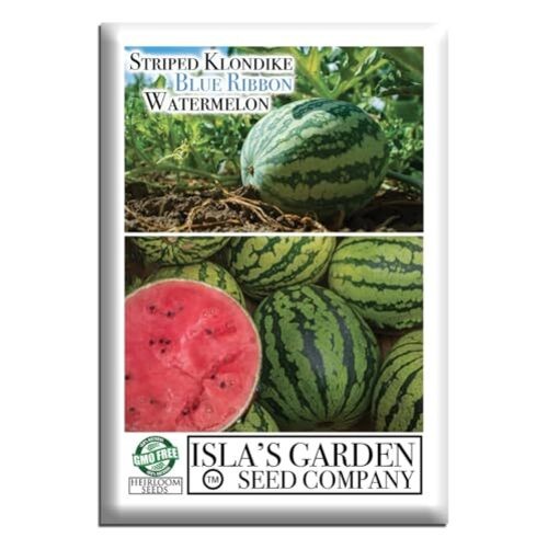 Striped Klondike Blue Ribbon Watermelon Seeds (Citrullus lanatus) – 100+ Non gallery