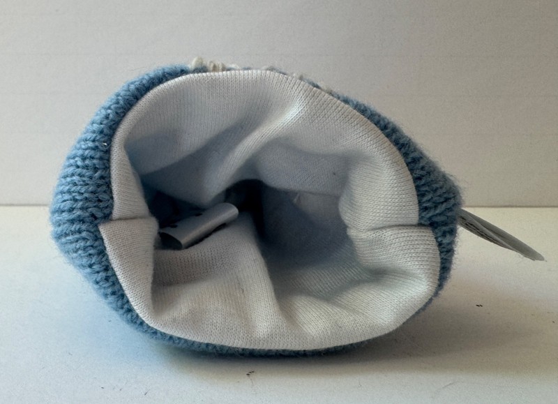 Adorable British Handmade Lambswool Blue Owl Egg Warmer Cozy The Black Rabbit gallery