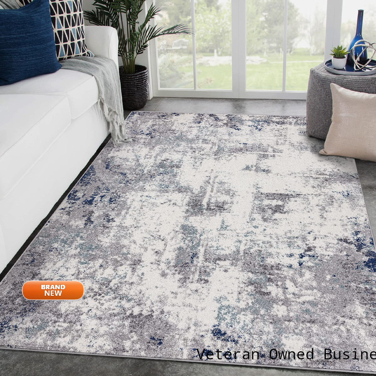 Luxe Weavers Hampstead Abstract Area Rug - Medium Pile Modern Area Rug Ivory / gallery