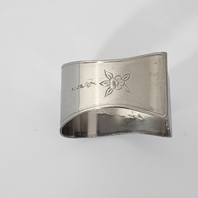 Custoncraft Stainless Monogrammed Napkin Rings Set Of 6 Initial S Table Decor gallery