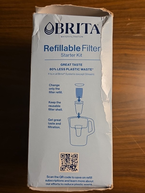 Brita Refillable Filter Starter Kit w/ Reusable Filter Shell & 3 Filter Refills gallery