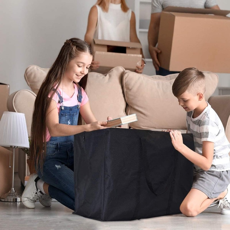 1 or 2 Extra Large Moving Bags with Strong Zippers Carrying Handles Storage Bags gallery