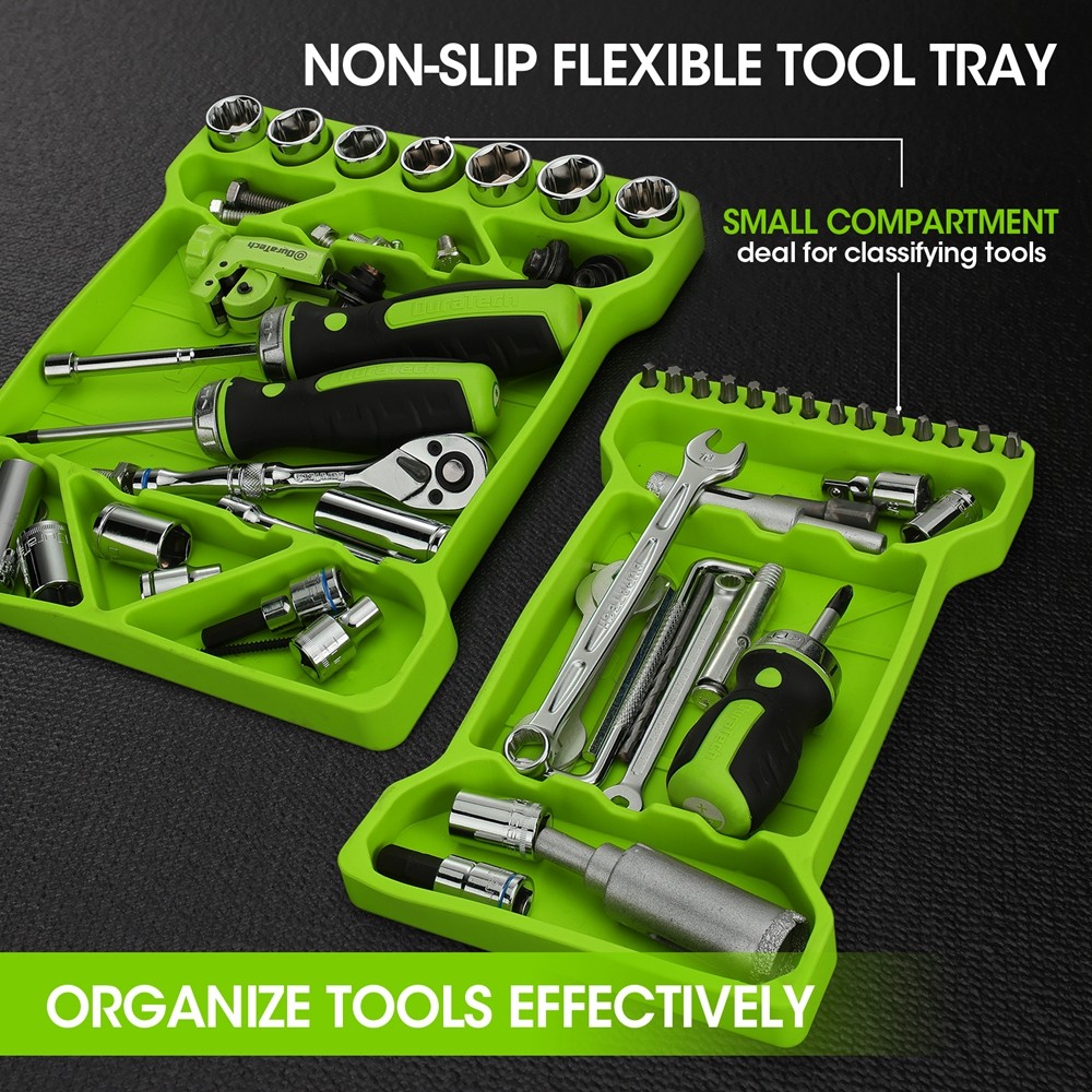 DURATECH 3PC Flexible Silicone Tool Tray Tool Holder for Automotive Tool Storage gallery