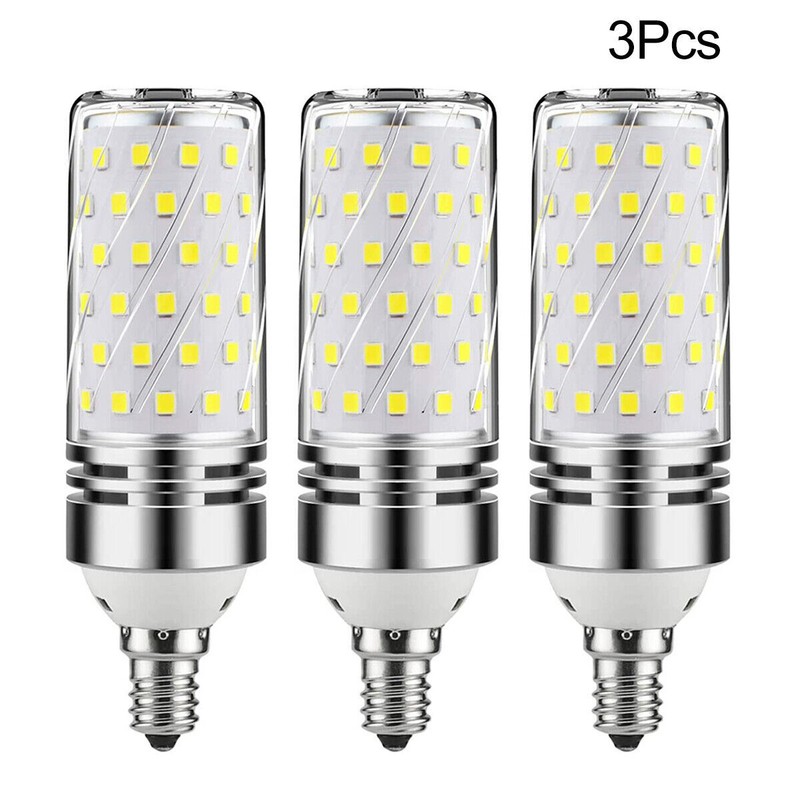 E12 White LED Corn Bulbs 16W Candelabra Ceiling Fan Light Bulbs Daylight 6000K gallery