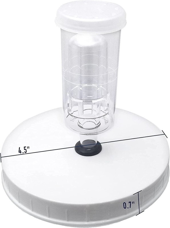Airtight One Gallon Standard Fermentation Lid Gasket with 3 Piece Airlock gallery
