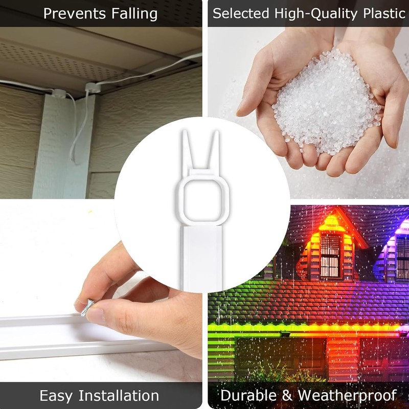 100FT Light Track System for Govee Permanent Outdoor Lights Pro (H706A) gallery