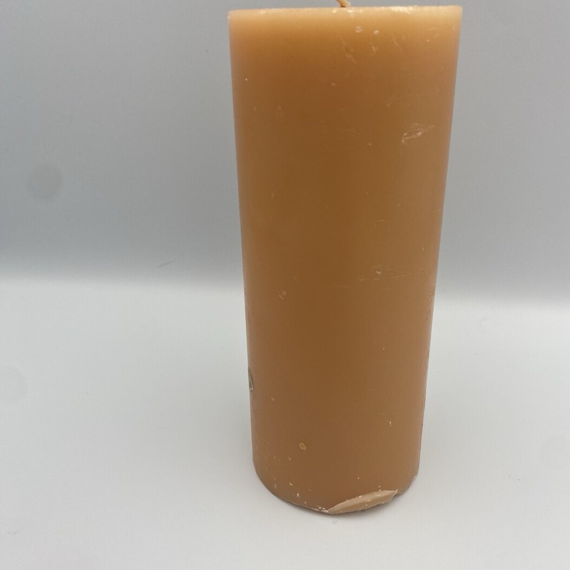 PartyLite Orange Flat Top Pillar Candle 3" x 7" 3047 Scent unknown gallery