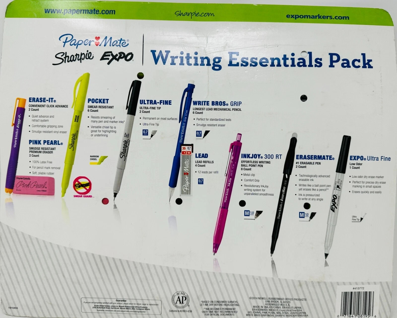 Paper Mate Sharpie Expo Writing Essentials Pack 33 Count New gallery