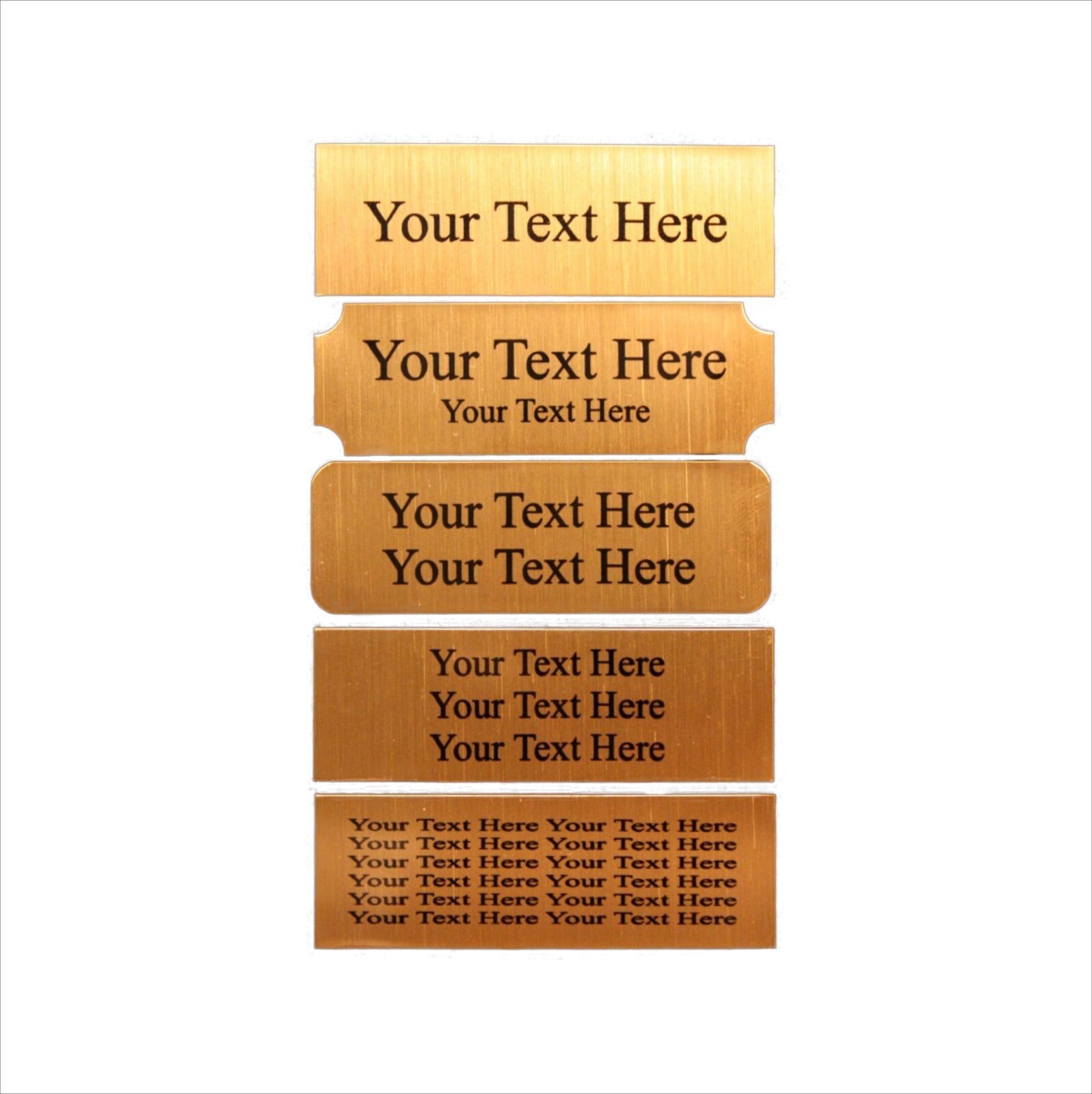 1x3 Custom Engraved Sublimation Aluminum Plate Plaque Name Tag Trophy Urn gallery
