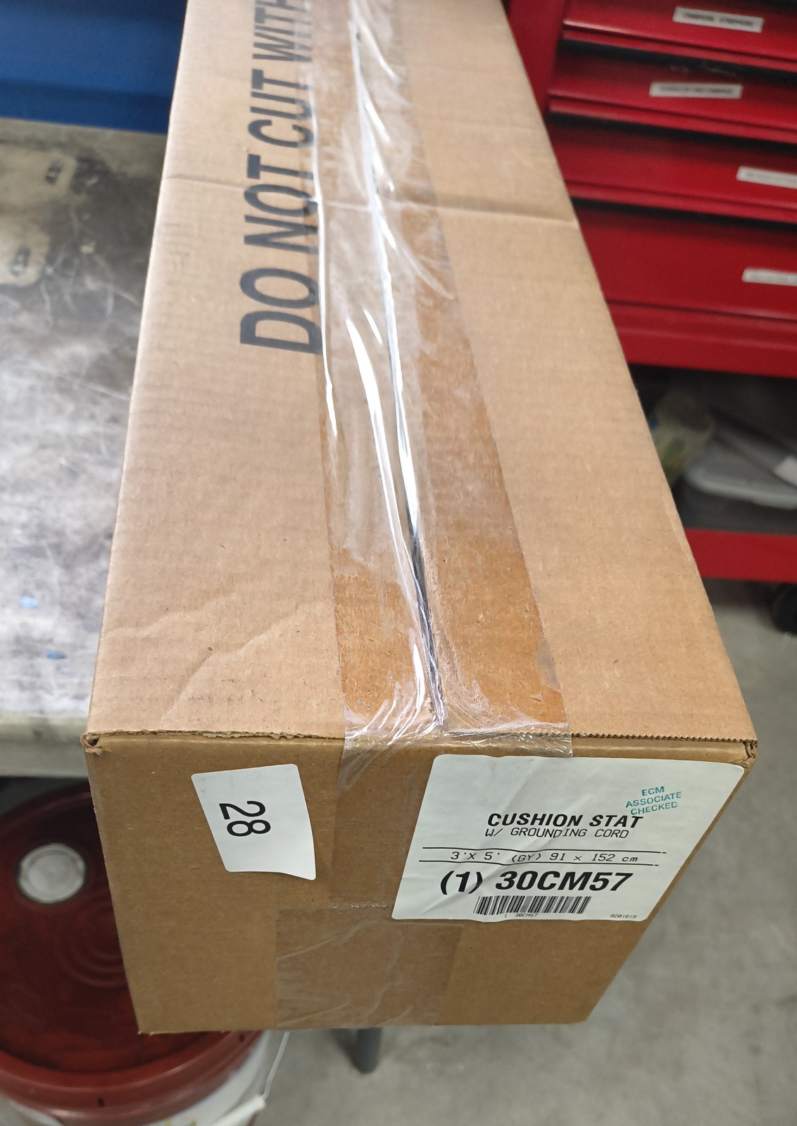 Condor 3' x 5' Antistatic anti fatigue mat Gray MDR11/6 30MC57 gallery