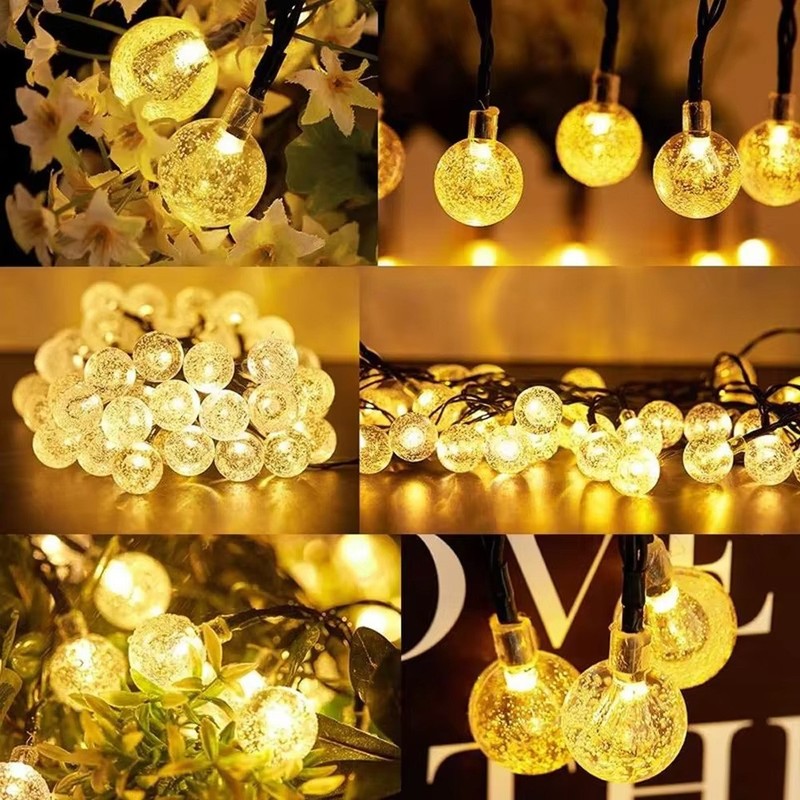 50 LED 23Ft Outdoor Solar Powered String Lights for Patio Yard Porch Party Decor gallery