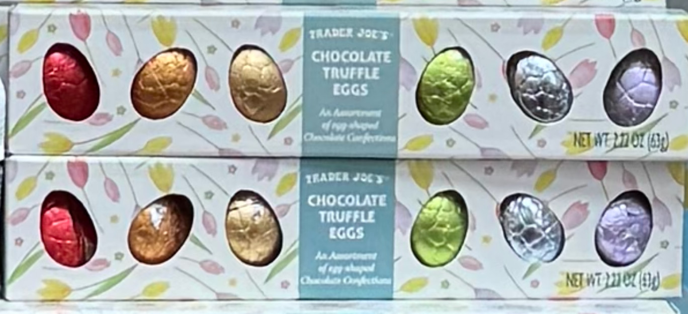 2 Pack Trader Joe's Chocolate Truffle Eggs 2.22oz 63g Assorted Flavors Two Boxes gallery