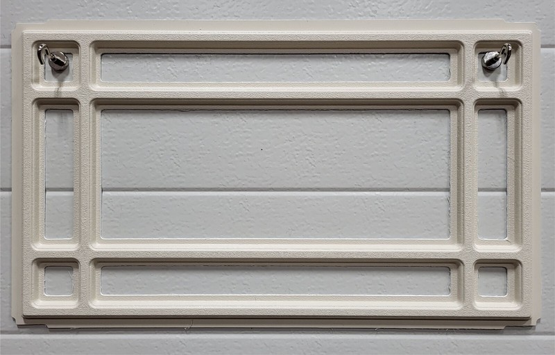 CLOPAY Prairie 510 Window Inserts /Short Panel Garage Door ALMOND Set of 4 gallery