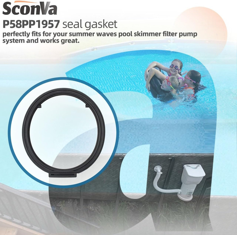 Wall Fitting Rubber Seal Gasket Replacement for Summer Waves SFX600, SFX1000, SF gallery