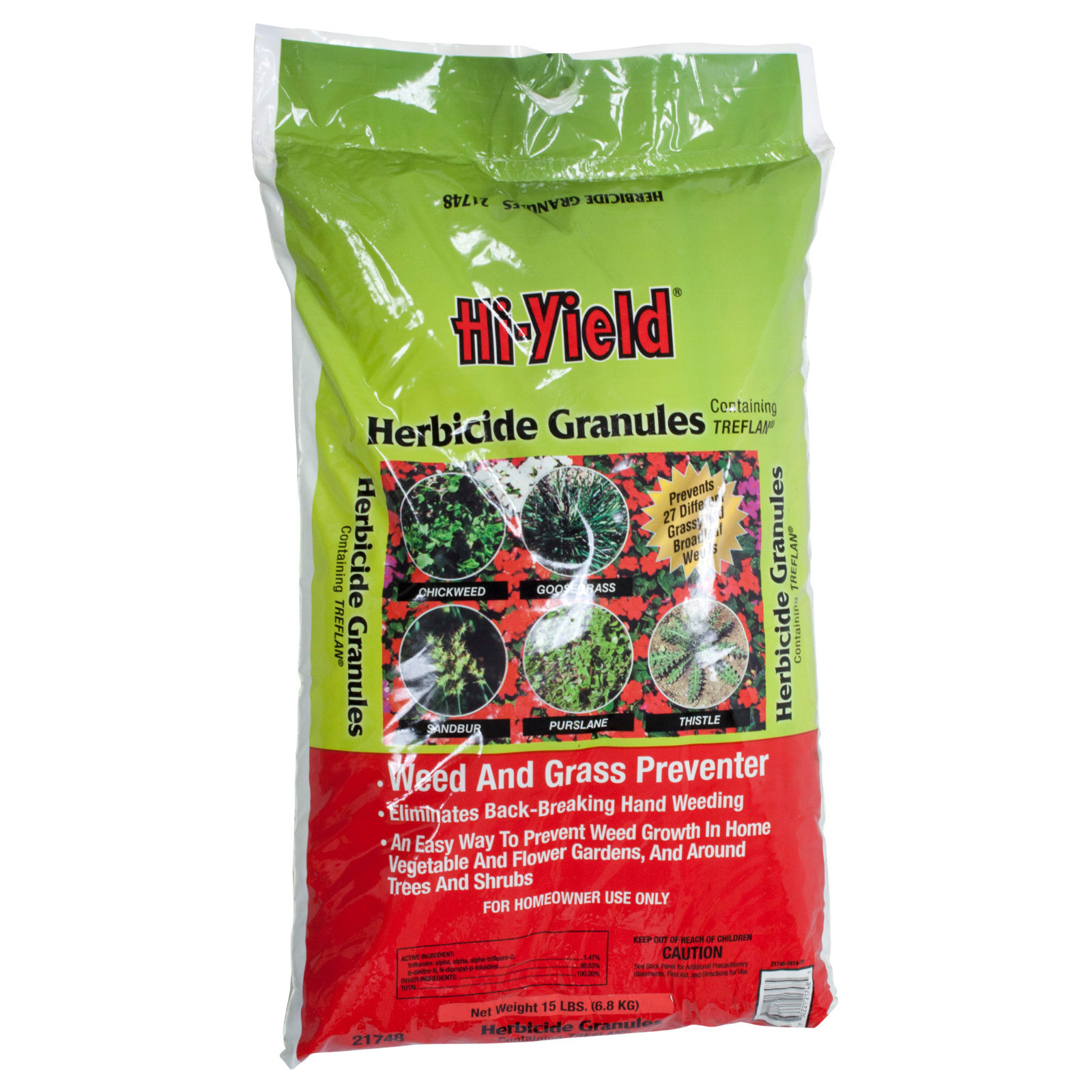 Weed and Grass Preventer Granules For Vegetable Flower Gardens Shrubs Trees 15LB gallery