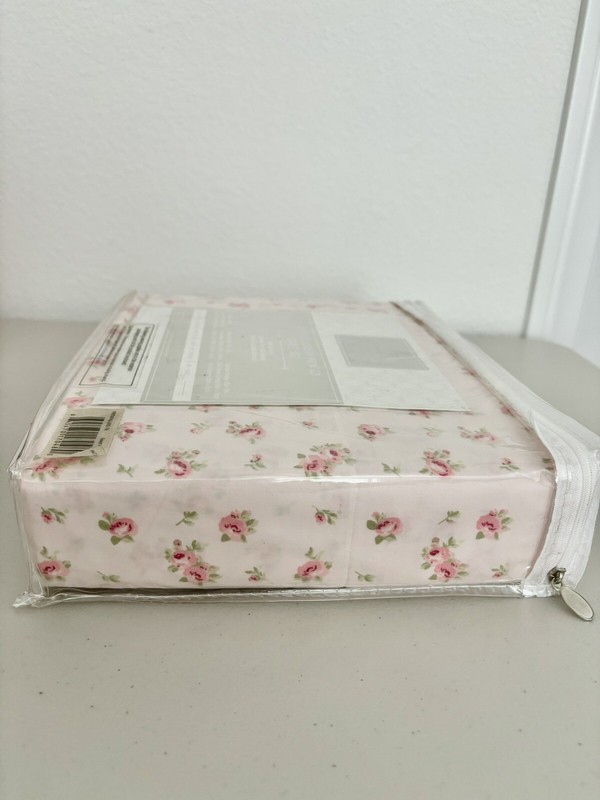 New Twin Sheet Pacific Coast Textiles Cavendish Royal Paisley BlushRose 3 Piece gallery