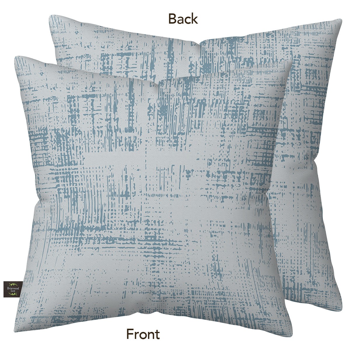 Briarwood Lane Everday Textured Blue Indoor/Outdoor Pillow 17x17 gallery