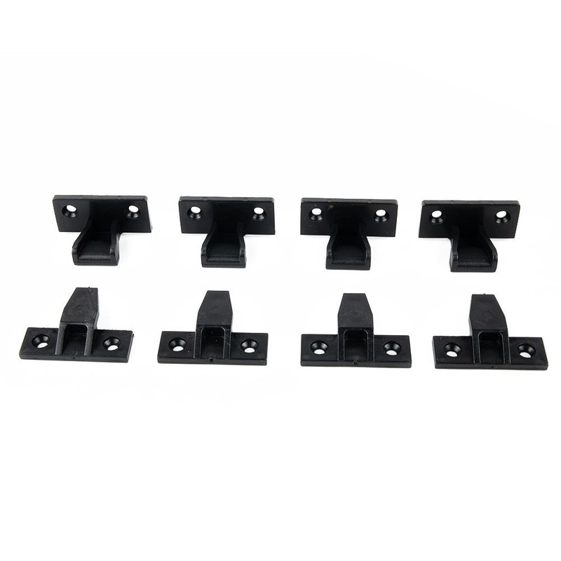 4 Pack Push In Fittings Press Fit Panel Clips Kitchen Plinth Fasteners gallery