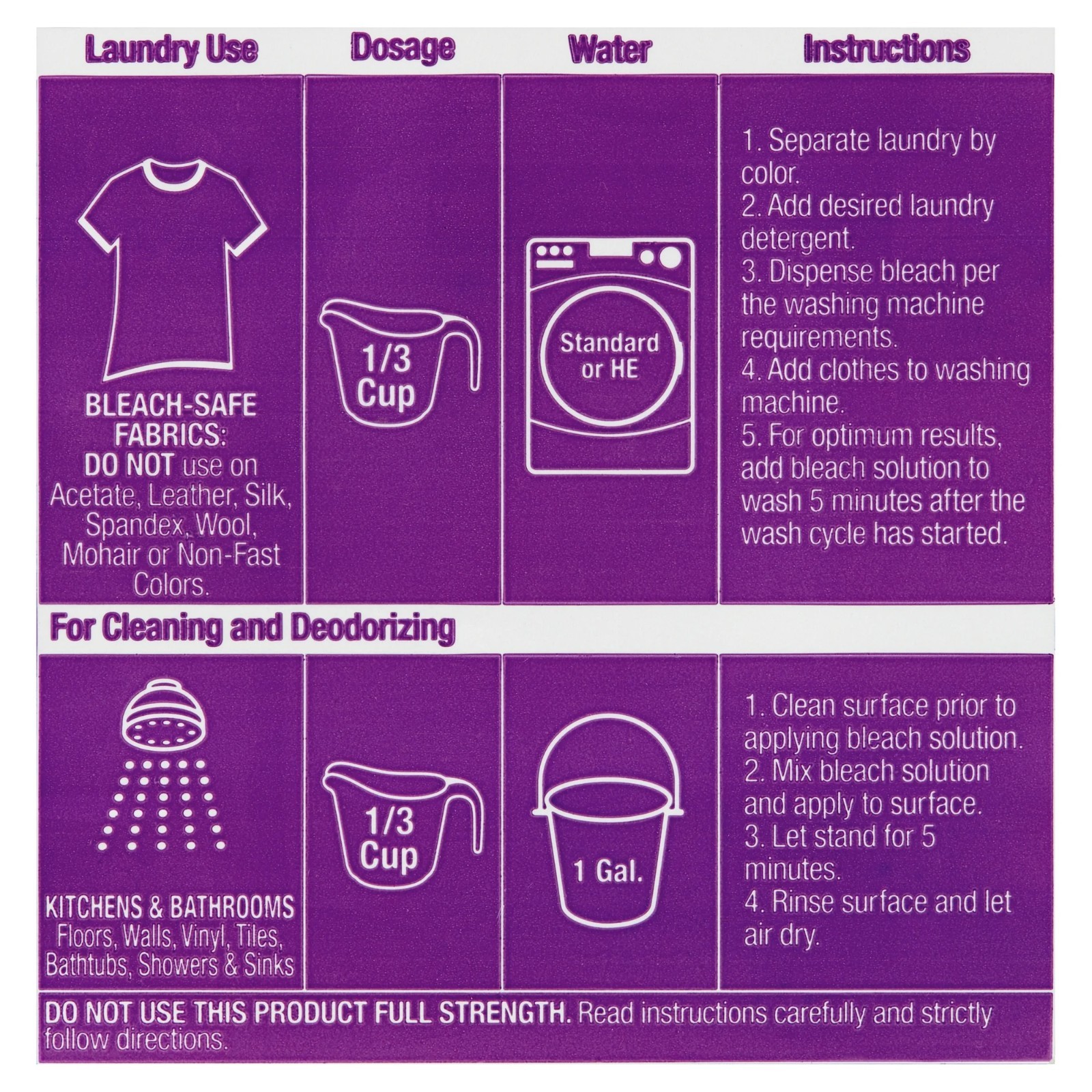 (3 pack) Great Value Low Splash Bleach, Lavender Scent, 81 fl oz gallery