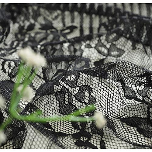 Ultra-Thin and Lightweight Rustic Lace Tablecloth, Black Nordic - Perfect for gallery