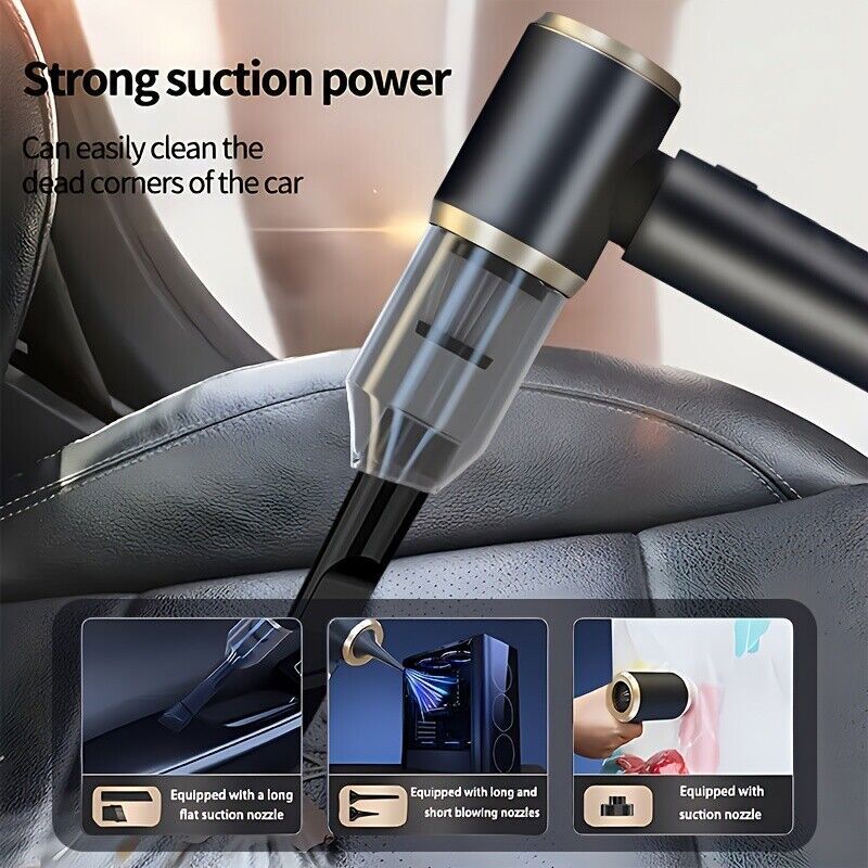Upgrade Vacuum Car Detailing Cleaner & Air Blower Wireless Handheld Rechargeable gallery