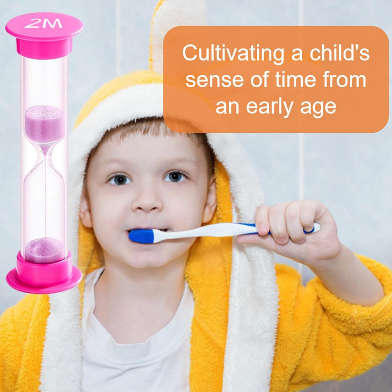 8 Pack Colorful Hourglass Sand Timer Set for Kids, 20Sec 30Sec 1Min 2Min 3Min 4M gallery