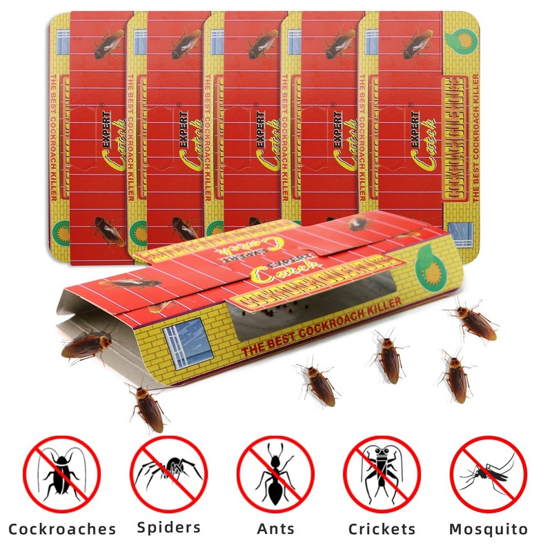 5Pack Non-Toxic Odorless Cockroach Trap Room- Built-In Attractant For Indoor Use gallery