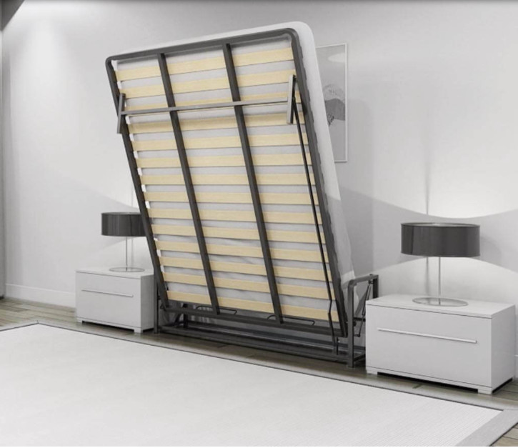 WallBedKing King Vertical Wall bed Folding Guest bed Pull Down Murphy bed gallery
