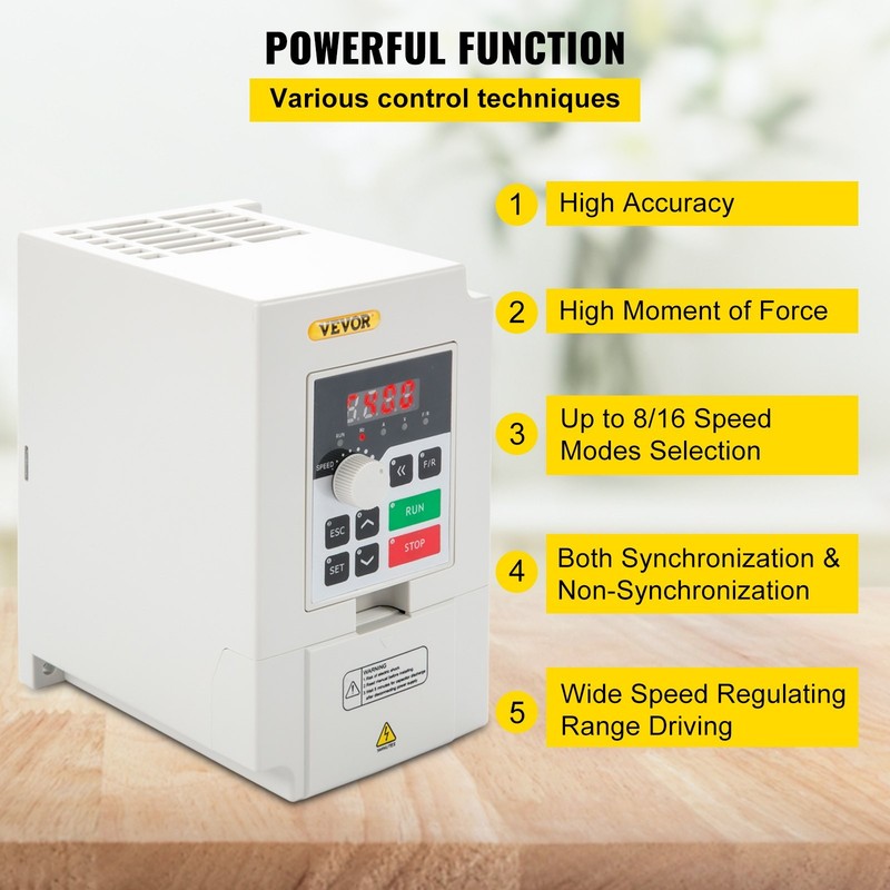 [New]Variable Frequency Drive,AC 220V Input 3KW Variable Frequency CNC Drive Inv gallery