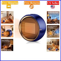 Blue Portable Electric Space Heater, 2-Speed Quiet Cozy Indoor Heating
