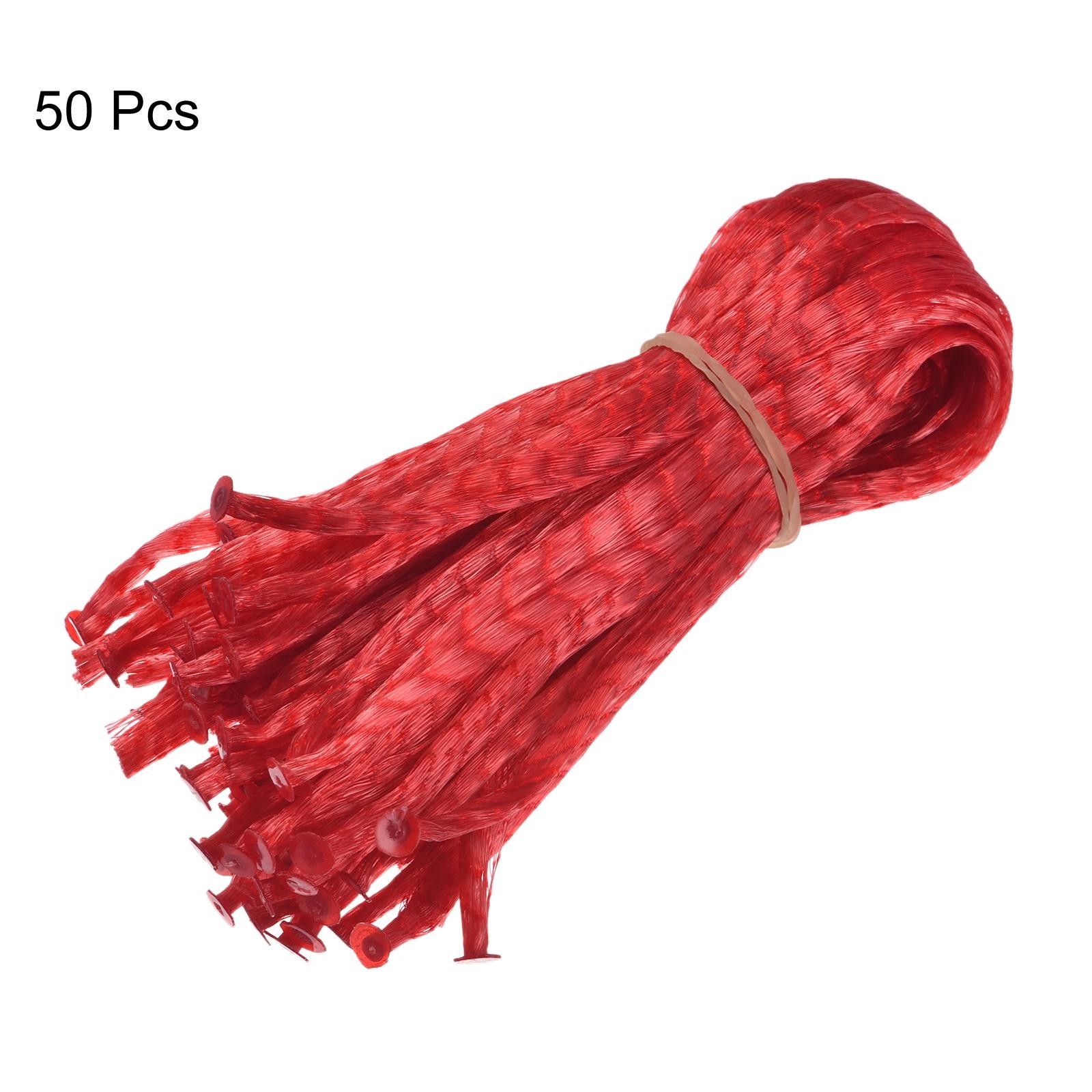 Watermelon Nets 11.81 Inch Hanging Melon Hammocks Bag for Garden Red 50 Pack gallery