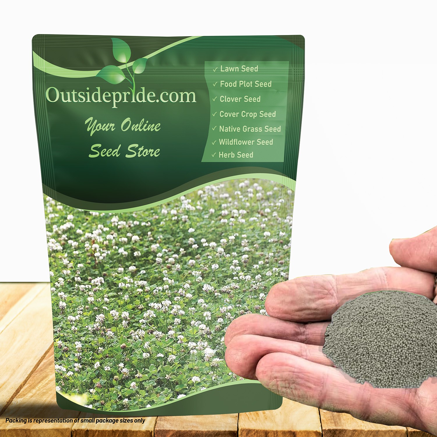 10 LBS - Inoculated White Dutch Clover Seeds For Planting, Lawns, gallery