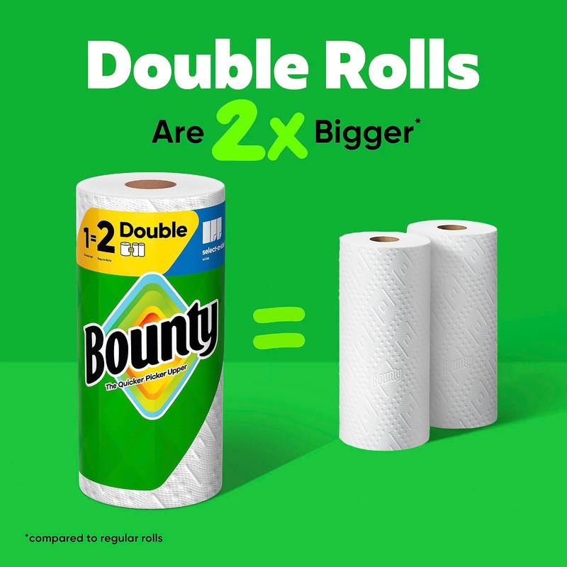Bounty Select-A-Size Double Roll Paper Towels 12 Rolls 2-Ply 82 Sheets gallery