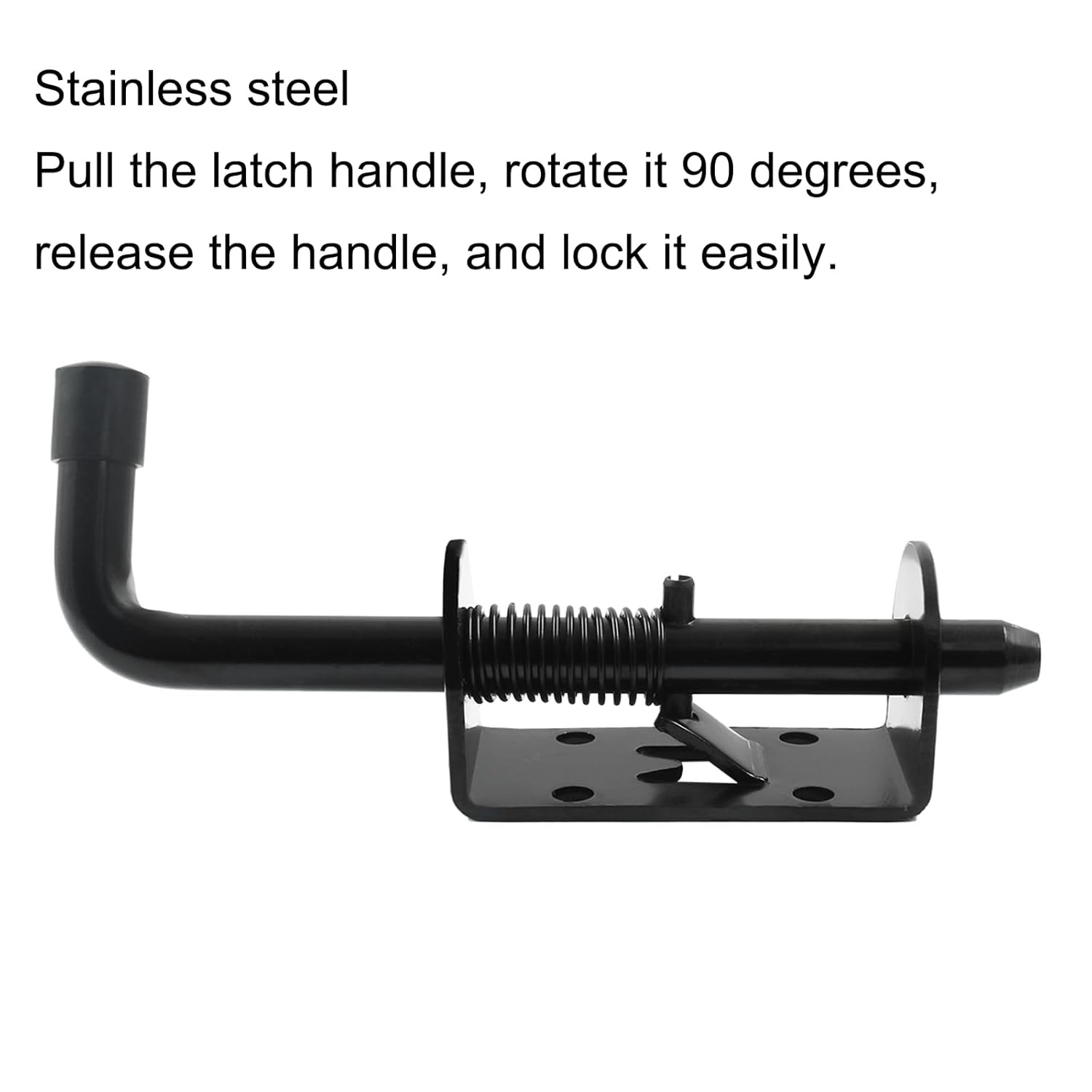 2 Packs Spring Loaded Latch Pin, Heavy Duty Barrel Bolt Door Latch, Stainless St gallery