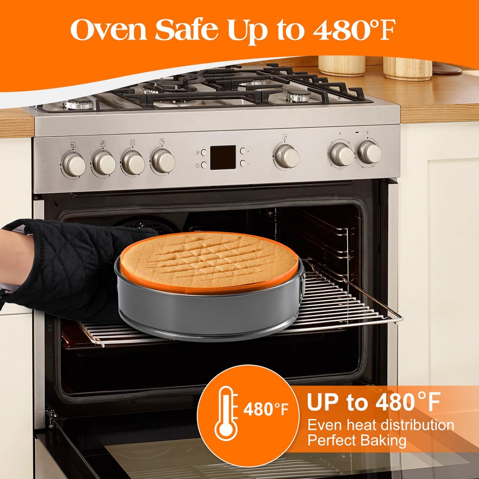 Silicone Baking Mat for Springform Pan,Prevent cake from Sticking to Side,Eas... gallery