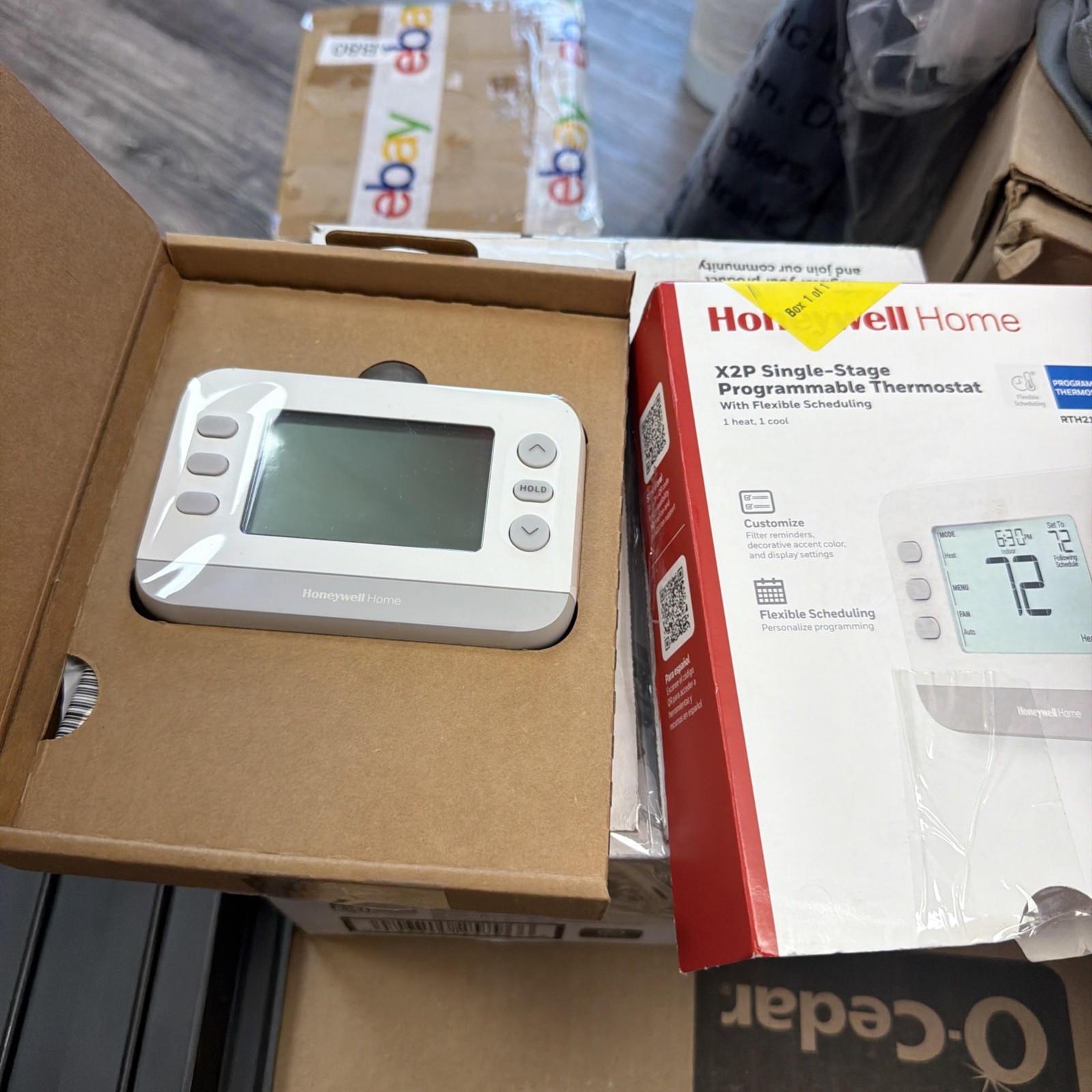 Honeywell Home X2P Programmable Thermostat, Single-Stage, 1-Heat/1-Cool gallery