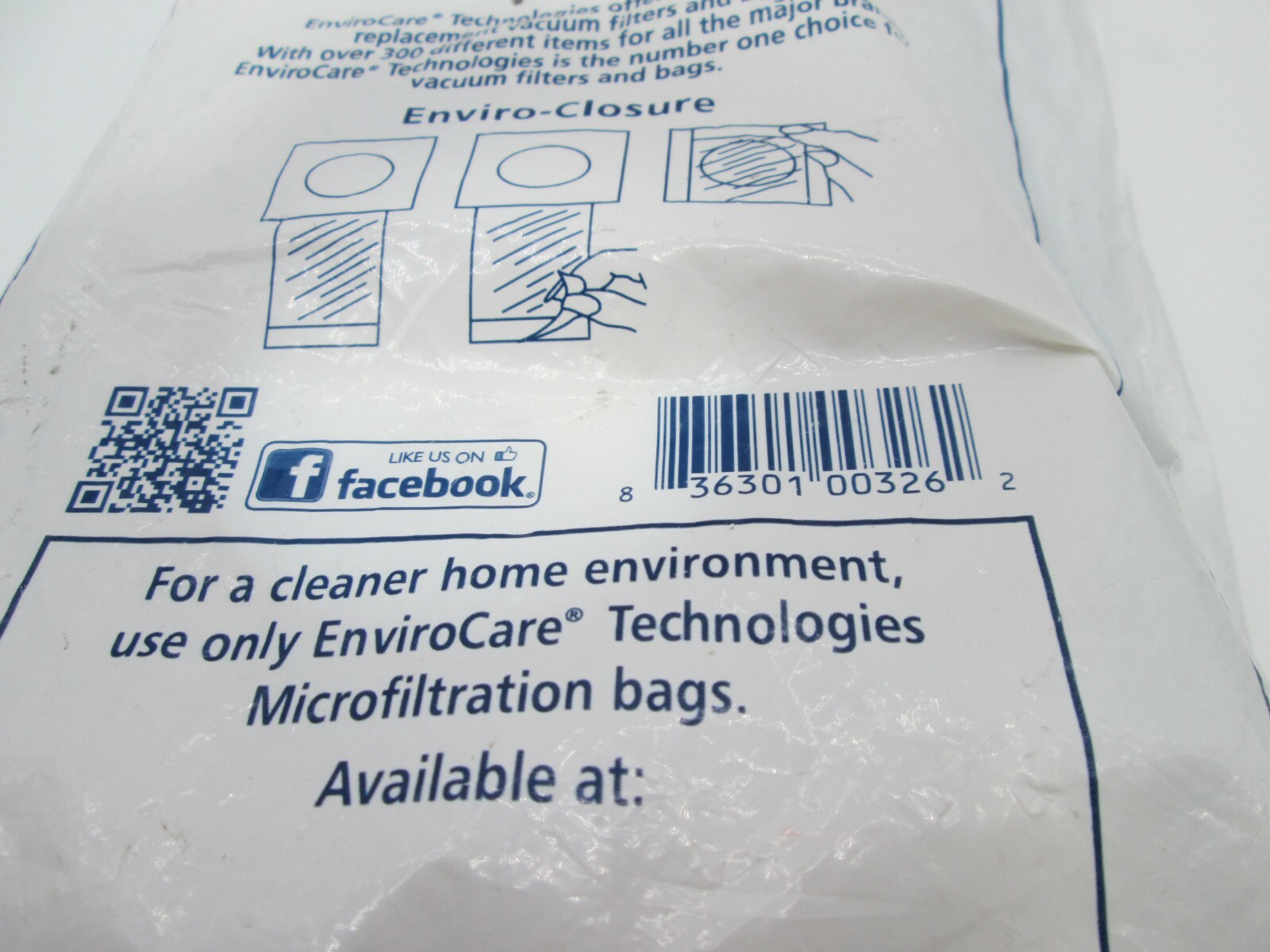 Enviro Care Technologies Micro Filtration Vacuum Bags Eureka Type PL pack of 3 gallery