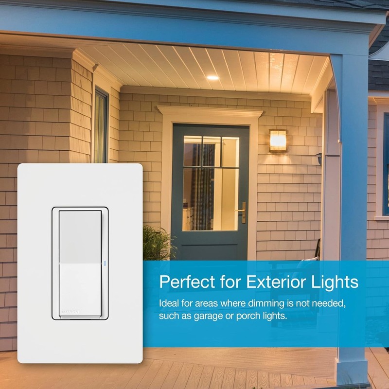Claro Smart Light Switch w/ Wall Plate for Caseta Lighting, for LED Lights, F... gallery
