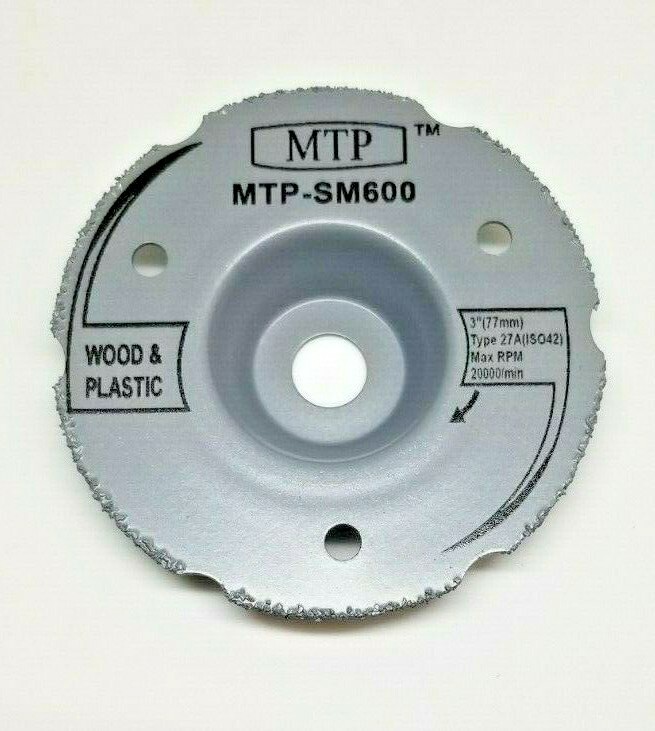 SM600 Flush 3" Wood Plastic Segment Carbide Circular Saw Max SM20 and Rotozip