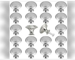EEEkit 20pcs Kitchen Cabinet Knobs Pulls, Brushed Nickel Cabinet Knobs,…