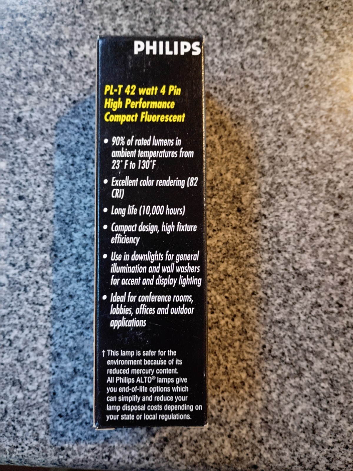 Philips PL-T 42W 41/4P Alto Compact Fluorescent 42W Lamp Bulb 4Pin GX24q gallery
